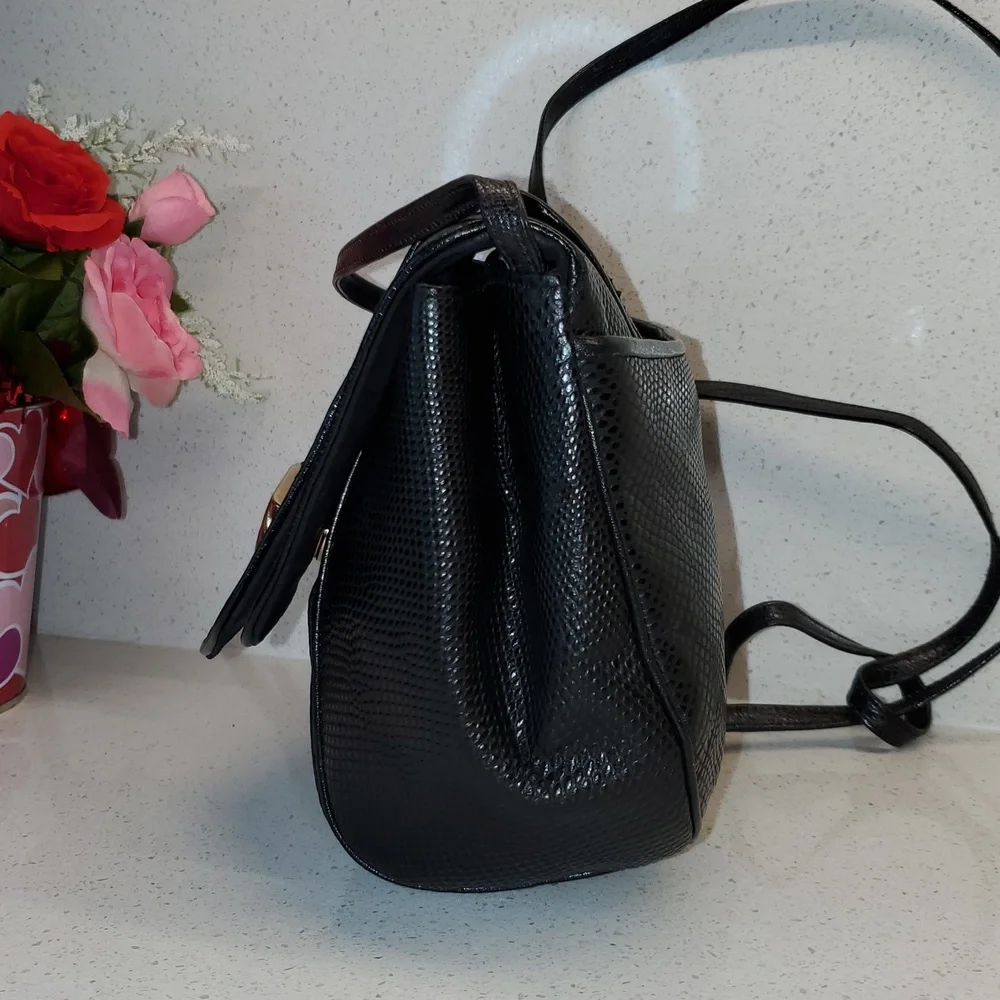 USA🇺🇲 SHARIF Elegant Black Leather Crossbody Bag
